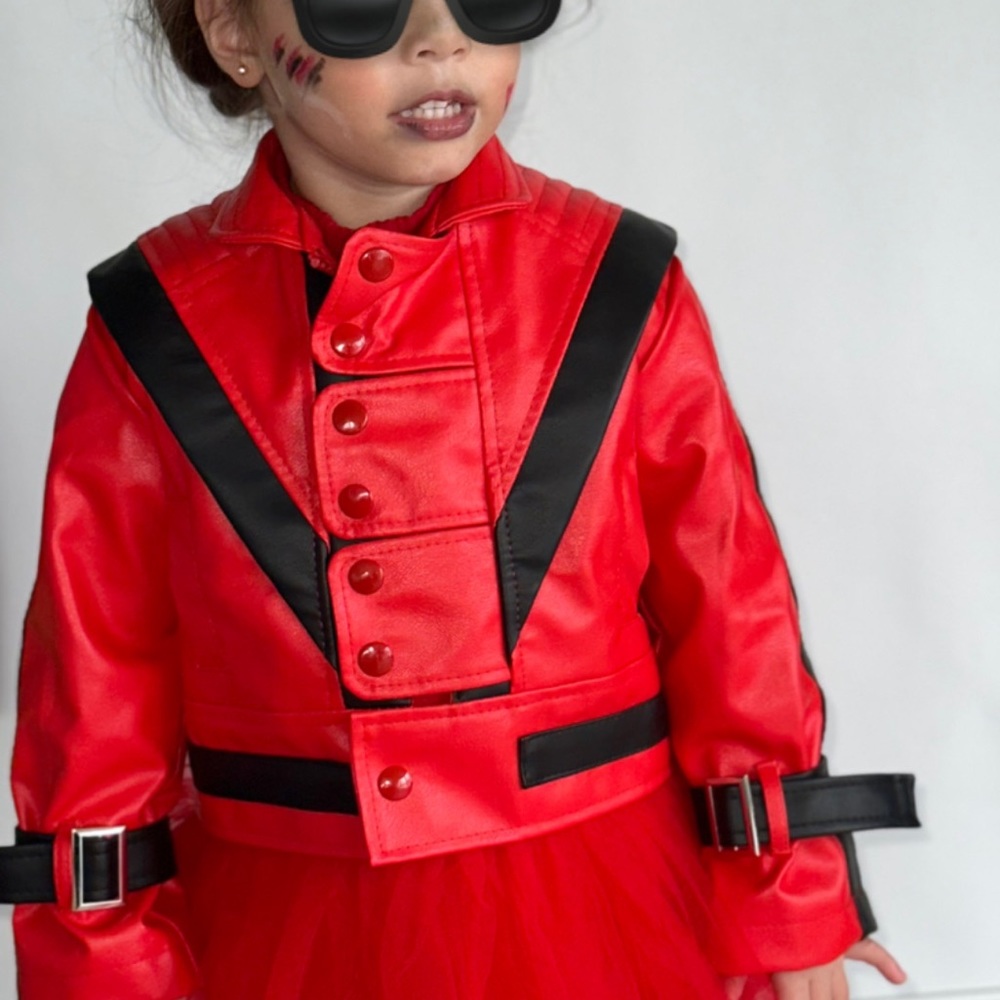 Michael Jackson thriller red jacket toddler